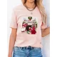 thumbnail image 1 of Camiseta con estampado de Navidad para mujer, camisetas básicas de manga corta a la moda, Año Nuevo, 1 of 5