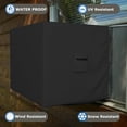 thumbnail image 3 of Window AC Cover 18 Oz Waterproof - 100% Weather Resistant AC Window Unit Cover with Air Pockets and Elastic for Snug Fit (17W x 12D x 13H, Black), 3 of 6