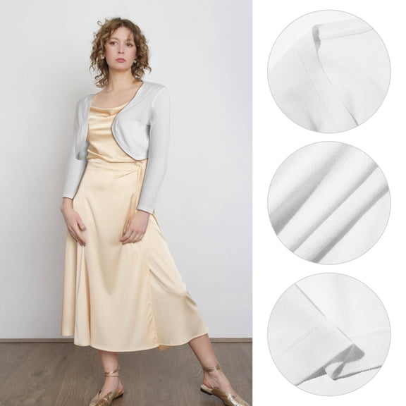 WESIEVYA Women's Lightweight Knitted Cardigan Sleeve Polyester Sweater for Outdoor Events and Casual Wear