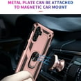 thumbnail image 3 of Decase for Samsung Galaxy A54 5G, Military Grade Drop Protection Magnetic Ring Holder Kickstand Protective Heavy Duty Support Car Mount Holder Phone Case, Rosegold, 3 of 9