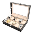 thumbnail image 1 of Caja Relojes 12 Rejillas Organizadora Estuche Joyas Acrilico Malubero Malu1283, 1 of 4