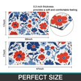 thumbnail image 7 of Pioneer Flower Floral Print Pattern Kitchen Rugs Sets Of 2,Anti Fatigue Kitchen Mat Rugs Non Slip Washable,Decorative Kitchen Floor Mats for Kitchen,Sink,Laundry,17"x30"+17"x47", 7 of 7