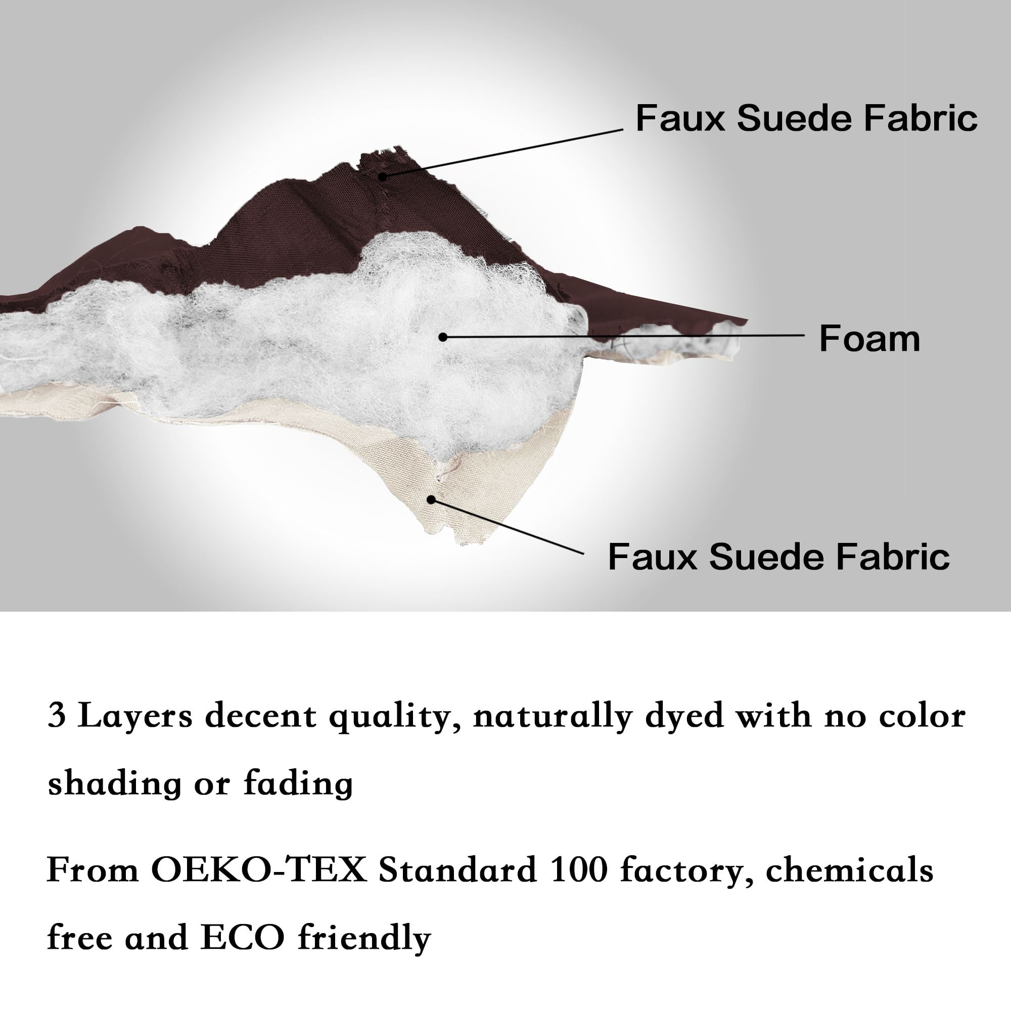 PrimeBeau Comfortable Reversible OEKO-TEX Sofa Slipcover, Soft Cover, Brown/Beige, 75" x 110"