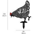 thumbnail image 5 of 5 piezas de gallina de jardín, arte de patio de pollo, decoración de suelo de césped, silueta de animal, estacas de metal para jardín, decoración de estatua de gallo hueco para patio oso de fresa Electrónica, 5 of 5