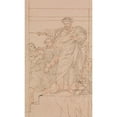 thumbnail image 2 of Edward Francis Burney 16x24 Black Ornate Framed Double Matted Museum Art Print Titled: Study for the Figure of Grammateus, 2 of 5
