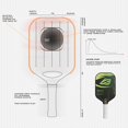 thumbnail image 3 of Zephyr 20, Pickleball Paddle 16mm Carbon Fiber, Consistent Performance, Power Play With Cover Bag, 3 of 5