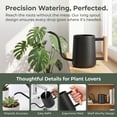 thumbnail image 4 of Wuxiuli Stainless Steel Long Spout Black Small Watering Can for Indoor Plants 1pack, 4 of 7