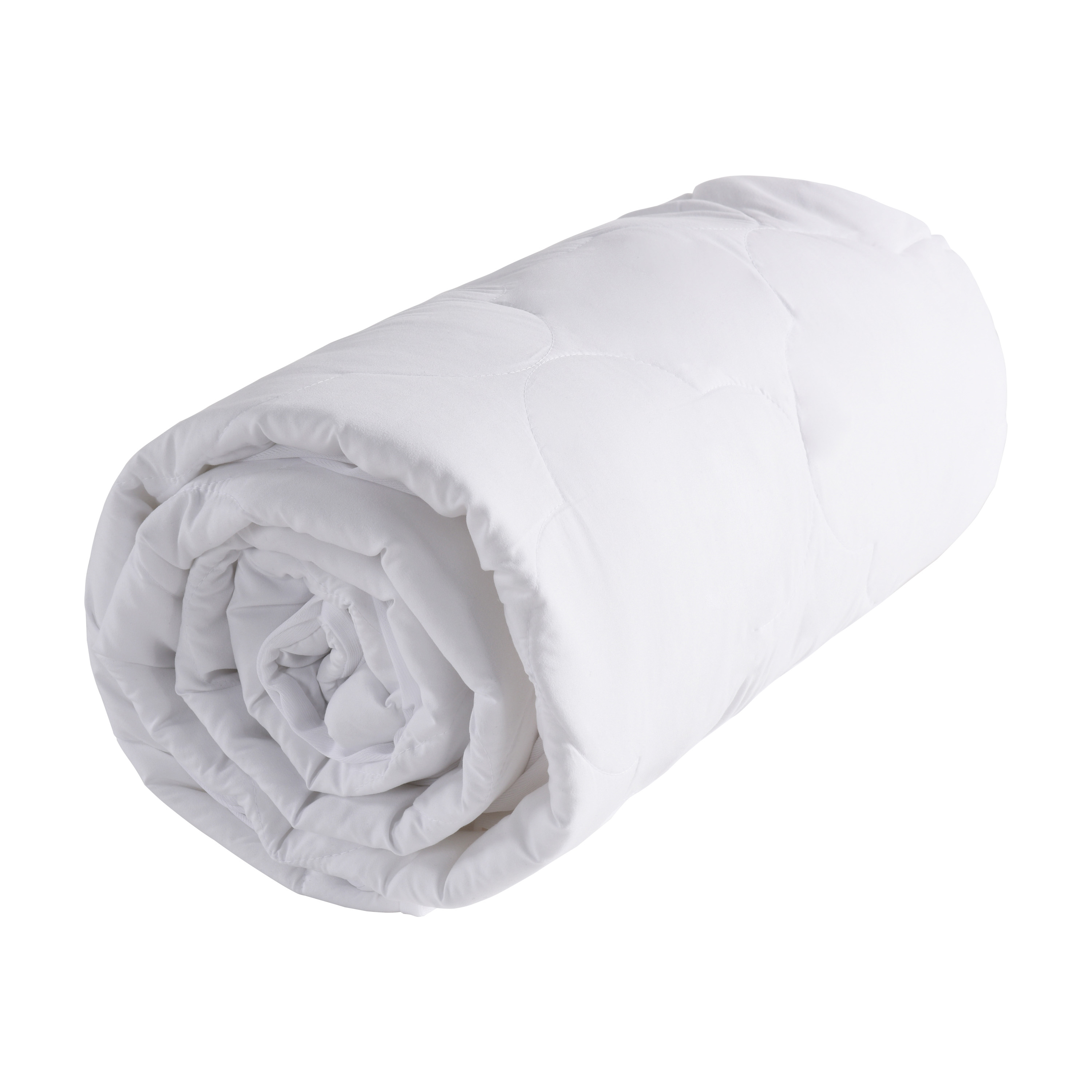 HIG White Quilted Fitted Mattress Pad, Elastic Fitted Mattress Cover Protector with Deep Pocket Fits 8-21 inch Mattress,Soft Breathable Down Alternative Bed Protector, 60x80 Inches
