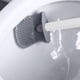 thumbnail image 5 of Cepillo de inodoro con base ventilada para secado - cerdas de gel de sílice, limpieza 360°, cepillo para inodoro de pie de 17,3", blanco y gris, 5 of 7