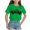 Green, variant on Godom Girls Short Sleeve T-Shirts Crewneck Tees Kids Summer Tops