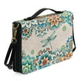 thumbnail image 2 of Kuiaobaty Boho Mandala Dragonfly Print Bible Covers for Women Men Large Size Bible Carrying Case Leather Church Bible Bag with Padded Handle and Adjustable Shoulder Strap for Church Religious, M, 2 of 7
