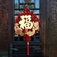 thumbnail image 6 of Door Flocking Home Decoration Traditional Spring Festival Lunar New Year Chinese Knot Chinese New Year Decoration Fu Zi Pendant 2, 6 of 7