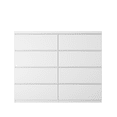 thumbnail image 5 of Hassch Dresser with 8 Storage Drawers for Bedroom, 47.2" Chest of Drawers for Living Room, Entryway, White, 5 of 8