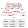 thumbnail image 2 of Yiaed Baseballs Pattern Fleece Throw Blanket,Fleece Throw Blankets for Couch & Bed All Season Use -40"x30", 2 of 6