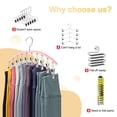 thumbnail image 3 of Organizador de leggings Volnamal para armario con 10 clips, capacidad para 40 leggings, 3 of 8