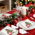 thumbnail image 4 of NWOKYZGH 20 Pack Christmas Paper Napkins Disposable Poinsettia Luncheon Napkins Decorative Xmas Dinner Hand Napkin for Party Supplies, 4 of 6