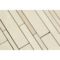 thumbnail image 2 of Crema Marfil Marble Polished Random Strip Mosaic Tile, 2 of 2