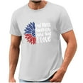thumbnail image 5 of Tnhcen Summer Casual USA Flag Novelty T-Shirts 4th of July Patriotic Crewneck Men's Festival Style S-3XL, 5 of 5