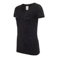 thumbnail image 2 of J. America Women’s Glitter V-Neck Short Sleeve T-Shirt Size up to 3XL, 2 of 5