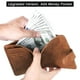 thumbnail image 5 of Funda de piel con cierre de pasaporte y bloqueo RFID para viajes esenciales, 5 of 9