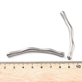 thumbnail image 3 of 201 Stainless Steel Tube Beads Curved Tube Stainless Steel Color 64.5x7x4.5mm Hole: 1.5mm DIY, 3 of 3