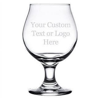 Monogram Beer Glasses for Men (A-Z) 16 oz - Beer Gifts for Men Brother Son Dad Neighbor - Unique Christmas Gifts for Him - Personalized Drinking