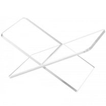Zmeidao Clear Acrylic Book Stand, Clear Book Holder for Display, Sturdy Open Book Stand for Desk, Kitchen Counter Reading Stand Book Holder for Textbook, Cookbook, Magazine, Recipe