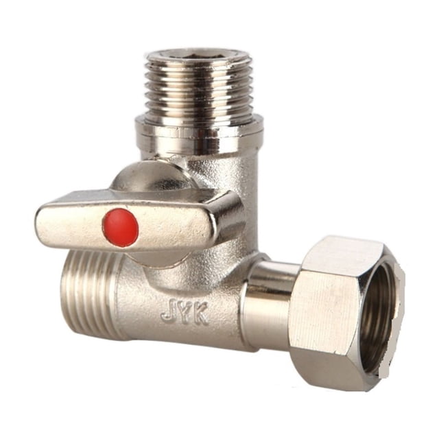 1/2'' Ball Valve Tee Type Brass Plated Loose Joint Thick Pipe Fitting Connector For Water Faucet ,Long Lasting