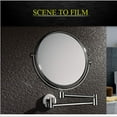 thumbnail image 6 of Wall Mirror, 8-Inch Wall Mounted Makeup Mirror, Premium Two-Sided Bathroom Vanity Mirror with Magnification, 360 Degree Swivel, Extendable Arm, No Light, for Bathroom Vanity, Round Shape (Color : Si, 6 of 7