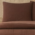 thumbnail image 2 of Mainstays Stitched Corded Pillow Sham, Caffeine Brown, Standard, 1 Pack, 2 of 5