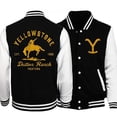 thumbnail image 2 of Chaquetas clásicas de moda con estampado de Yellowstone Dutton Ranch para hombres y mujeres, sudadera con botones de béisbol, chaqueta, tops, 2 of 4