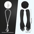 thumbnail image 5 of 1920 Set Great Gatsby Accessories Set Party Costumes Women With Flap Headband Gloves Pearl Necklace Earrings For Ha Style 1, 5 of 5