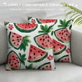 thumbnail image 3 of Creowell Strawberry and Watermelon Throw Pillow Covers  Summer Fruits Farmhouse Decorative Pillow Cases Cushion Covers for Sofa Couch Car Bedroom Home Decor …, 3 of 5