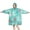 Turquoise Christmas Tree, variant on Wearable Oversized Blanket,White Christmas Gingerbread Man Pattern Wearable Blanket Hoodie for Adults,Cozy Hooded Blankets with Super Pockets,Super Warm Fuzzy Pullover for Women & Men