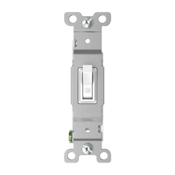 TaniaWiring Toggle Light Switch, Single Pole AC Quiet Switch, 15A 120