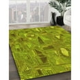 thumbnail image 2 of Ahgly Company Indoor Rectangle Patterned Acid Green Area Rugs, 5' x 7', 2 of 6