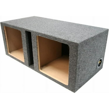 Car Audio Dual 12" Vented Square Sub Box Enclosure fits Kicker L7 Subwoofer