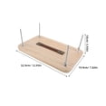 thumbnail image 2 of SEWACC Manual Wood Bookbinding Press Tool for Crafting and Restoration with Sturdy Screw Clamp in Beige, 2 of 6