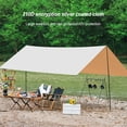 thumbnail image 4 of Soidarity Sun Shelter 3x3m Refugios cuadrados portátiles Fácil instalación Verano Primavera Otoño Tienda reciclable Acampar al aire libre carpas, 4 of 6