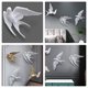 thumbnail image 5 of 2pcs Swallow Decoración de pared de la pared Decoración de pared de pájaros rústicos Decoración de golondrina al aire libre adornos para el hogar, 5 of 6