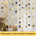 thumbnail image 3 of Guirnalda de papel de estrella reflectante de 52 pies, guirnalda de estrellas con purpurina, banderines de estrellas brillantes para suministros de fiesta de cumpleaños y decoración del hogar, telón, 3 of 7