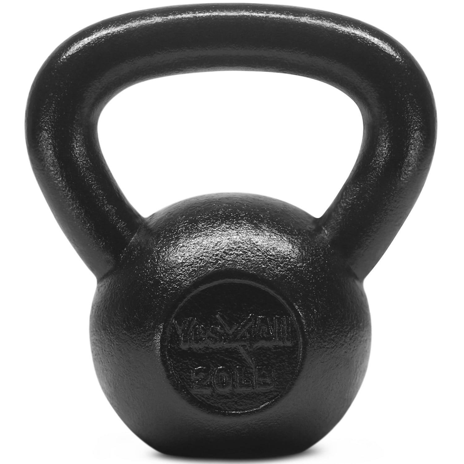 Yes4All 20 lbs Kettlebell Cast Iron Kettlebell Weights (Single