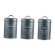 thumbnail image 1 of Juego de 3 botes herméticos de cocina de 1200 ml para café, té y azúcar. Un gris, 1 of 9