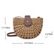 thumbnail image 5 of Bolso de paja semicircular hueco para mujer, estilo bohemio, con interior espacioso, moderno estilo boho, versátil para playa, festivales y salidas casuales., 5 of 6