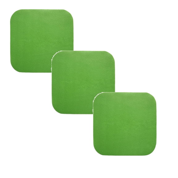 3Pack Jar Opener, Rubber, Multi-function Silicone Bottle Opener for Seniors with Arthritis Weak Hands Lid Cap Gripper Pads Kitchen Coasters Gadgets Green