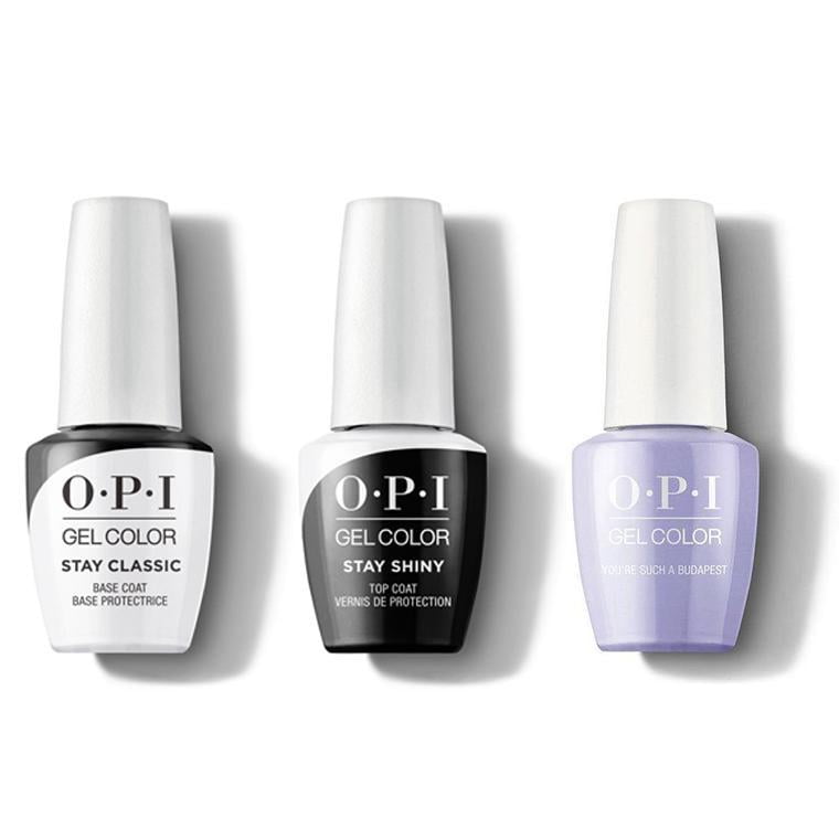 Pompell Purple C09 OPI Gelcolor Healthy Nail Top & Base Coat FREE SHIPPING 