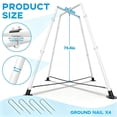 thumbnail image 4 of X-Shaped Hammock Chair Stand with Swing Chair, Hanging Tree Tent with Swing Stand for Indoor Outdoor, 330lbs Weight Capacity, Pink, 4 of 8