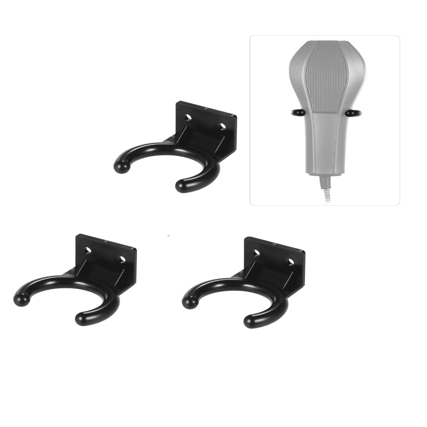 Wireless Microphone Hanger Mic Wall Mount Holder Hook Clamp Material