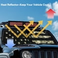 thumbnail image 4 of HUIACONG Camo Flag Windshield Sun Brown Mandala Shade for Jeep Foldable 1 Piece Car Sunshade for Jeep Wrangler, Gladiator, Renegade, FJ Cruiser. X-Small Size, 4 of 6