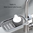 thumbnail image 3 of SDFGTstore Faucet Sponge Soap Drainage Storage Rack Sink Adjustable Dish Cloth Drain Holder Kitchen Sink Caddy Organizer, 3 of 8